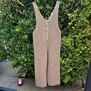 Zara Knit Brown Jumpsuit